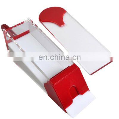 Competitive Price Custom Logo Luxury Acrylic Red Six Dealing Card Blackjack Shoe