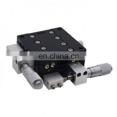 60*60mm Displacement Platform Trimming Station Sliding Table Manual XY Axis Linear Stage photo-2