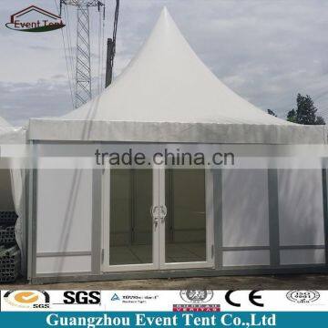 Pagoda outdoor event tents, permanent outdoor exhibition tent with glass wall