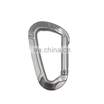 JRSGS Customized Small Keychain Carabiner 12KN Snap Lock Hook Tool Aluminum D Shape Rock Climbing Carabiner Clip S7803