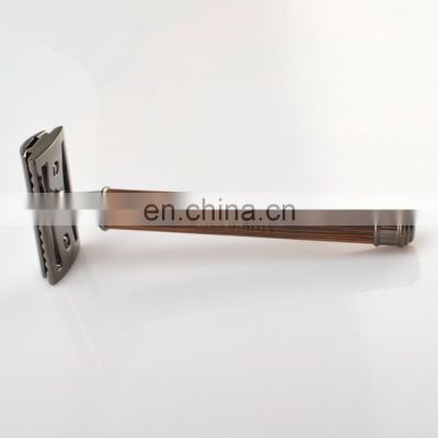 Traditional Men Bamboo Shaver Double Edge Safety Shaving Razor