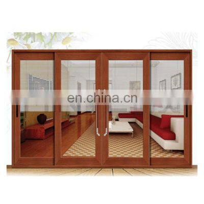 Aluminum Frame Entrance Clad Wood Sliding Door System