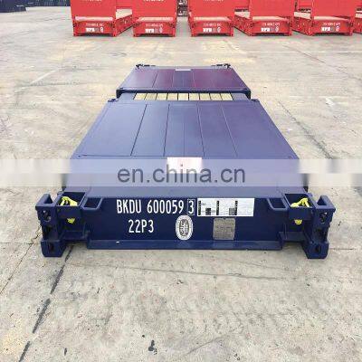 China Flat Rack Container Manufacture Supplier 40' Flat Rack Container 45p3 Collapsible Fixed Flat Rack Container photo-3