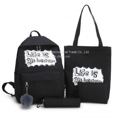 Women Letters Print Girls USB Charge Backpack Cheap Luggage & Bags photo-4