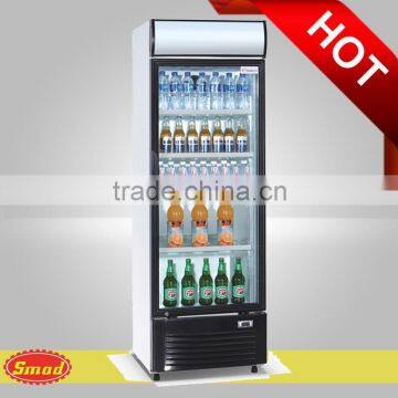 Upright baverage drinks cooler glass door Display showcase Refrigerator