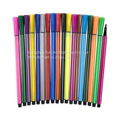 supplier custom logo multi color watercolor marker felt tip color ink rainbow cheap marker pens sets for gifts