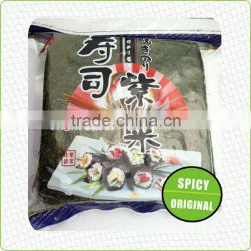 100 sheets Seasoned Roasted Seaweed Snack for bread