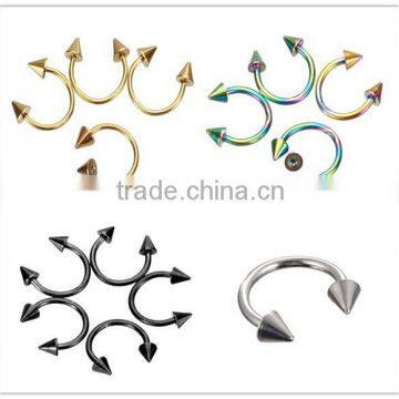 Wholesale Nose studs piercing jewelry 316l surgical stainless steel Body Piercing Jewelry