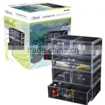 TV Useful convenience acrylic makeup organizer drawers for storage