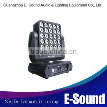 Professional and brightness led matrix 25x15w moving head light