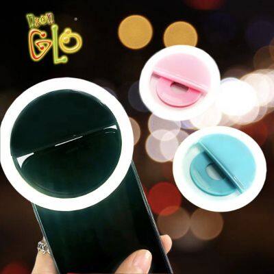 Hot Selling Selfie Led Camera Round Ring Flash Fill Light Portable Battery Mini Ring Supplier for Phone Led Selfie Ring Light