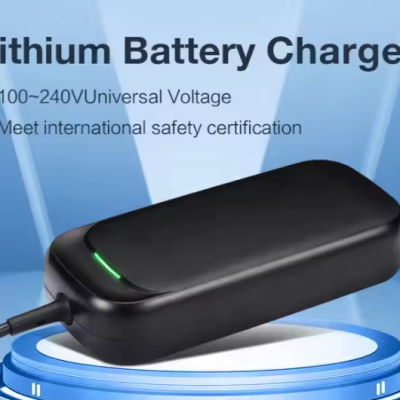 Smart Battery Charger with Bluetooth Monitoring and Mobile App Control
