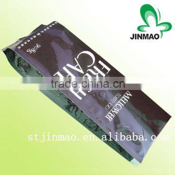 Custom design custom printing side gusset aluminum foil coffee bag with valve