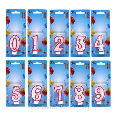 Mayorista de velas numéricas de cumplea?os - ?Ideal para pasteles de cumplea?os, disponibles en varios estilos!