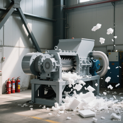 Prix usine - Broyeur à double axe en plastique automatique à prix concurrentiel pour le recyclage des déchets doté d'un moteur et d'une boîte de vitesses de base photo-3