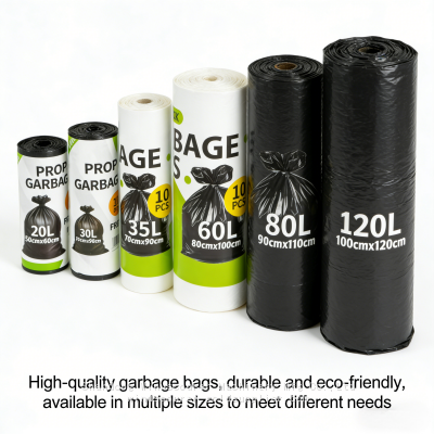 Прочные мусорные мешки - разposable мусорные мешки, устойчивые к рву, оптовые для ежедневной уборки