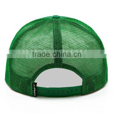 Guangzhou Guangjia Multi Panel Green Half Mesh Plastic Backclosure Custom Snapback photo-4