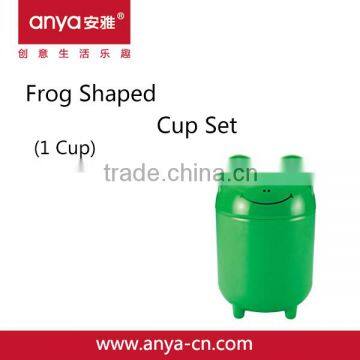 D715-D Creative Animal Frog Shaped Plastic Melamine Cups Set(1 Cup)