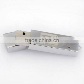Metal silver usb flash drive bar 8 gb