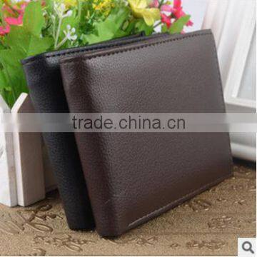 Wholesale new fashion genuine leather men wallet short style