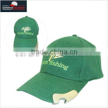 baseball cap with bottle opener