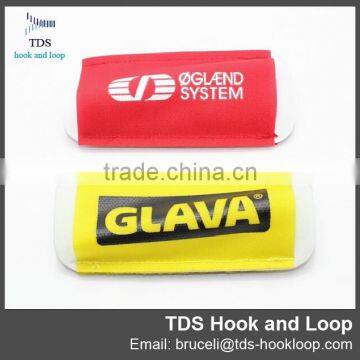 printed logo durable hook and loop custom ski strap