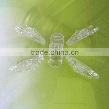 Clear plastic alligator paper clip