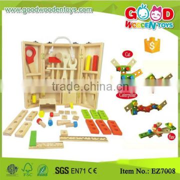 Little Builder Garden Play Toy 25 Pieces Nature Wooden Tool Box