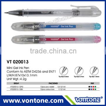 Promotional mini gel ink pen