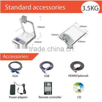 Professional Automatic Portable Camera Book Scanner hd Resolution Stand Overhead Projector Visualizer Series photo-2