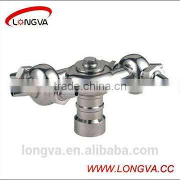 stainless steel sanitary horn shape rotary cleaning ball