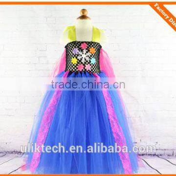 full-length ball gown flower dress for girls evening ball gown children fashion and hot party flower dress