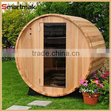 Hot selling outdoor traditional barrel wood sauna