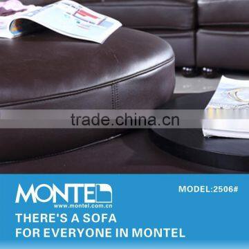 Bordeaux Natural Half Moon Leather Sofa photo-5