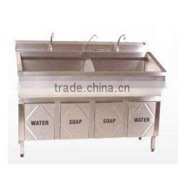 STM - 162 Surgical scrub sink - Double stainless steel furniture , hospital fourniture