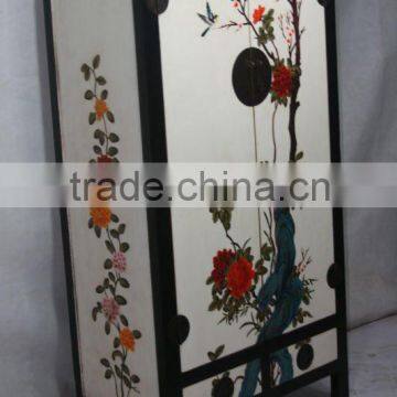 chinese antique painted two door two drawer cabinet