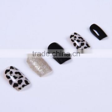 Meijiaer designer leopard fingernail artificial nails tips