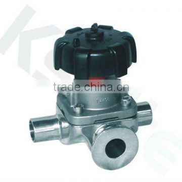 manual 3-way Diaphragm valve