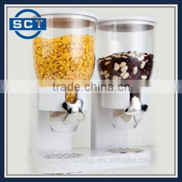 Double Cereal Dry Food Dispenser Container