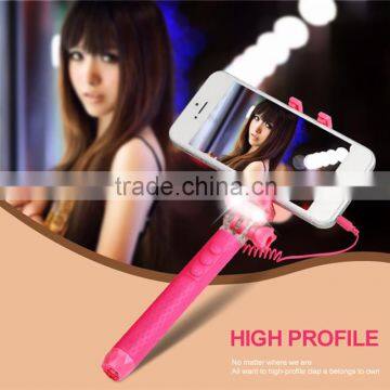 New 2016 Product Idea Mobile Phone Selfie Stick With Led Light Tripod photo-4