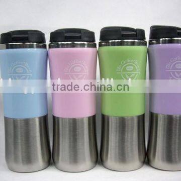 2015 Good Desing double wall insulated thermo mugs/best joyshaker cup/travel mugs/cup joyshaker