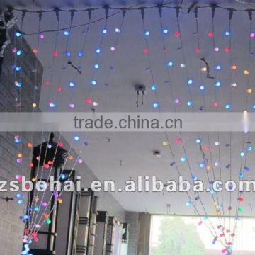 clear wire led ball plastic curtain