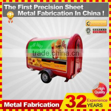 customized made metal street mobile bike food cart for sale