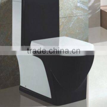 black color one piece ceramic squat toilet