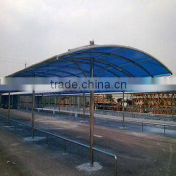 Polycarbonate plate Sail Material and Not Coated Frame Finishing aluminium carport polycarbonate canopy roof