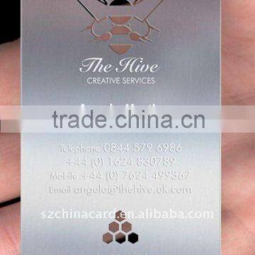85*54*0.4mm Stainless Steel Metal Business Cards