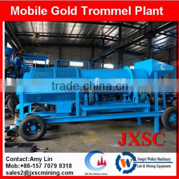 small gold trommel scrubber wash plant