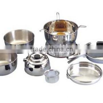 Stainless Steel camping cook set