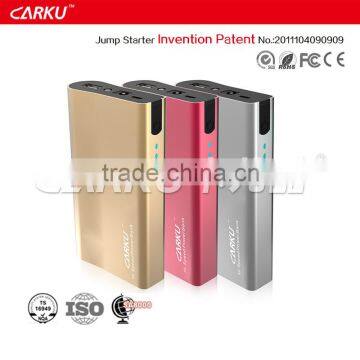 2016 New tech Carku portable 6000mAh QC 2.0 power bank back-up