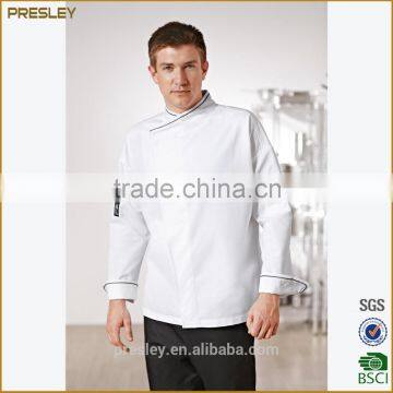 New Style Polyester Cotton Kitchen Clothing White Fit Chef Clothing Uniform photo-2